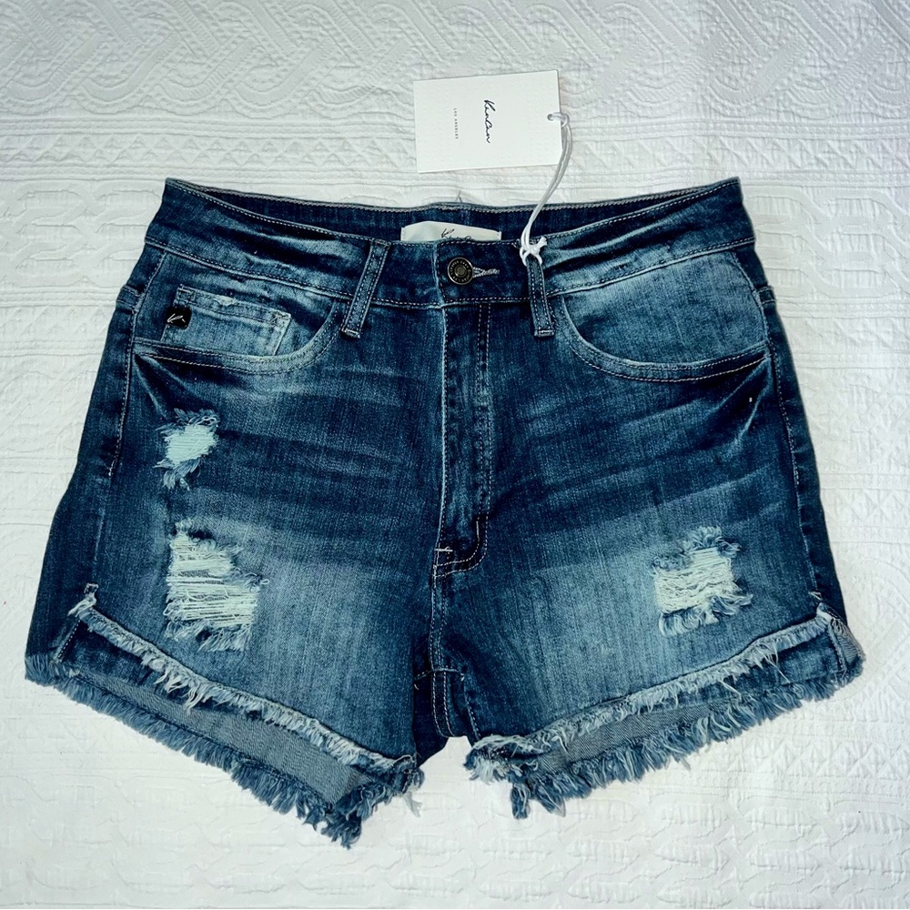 KanCan Distressed Jean Shorts